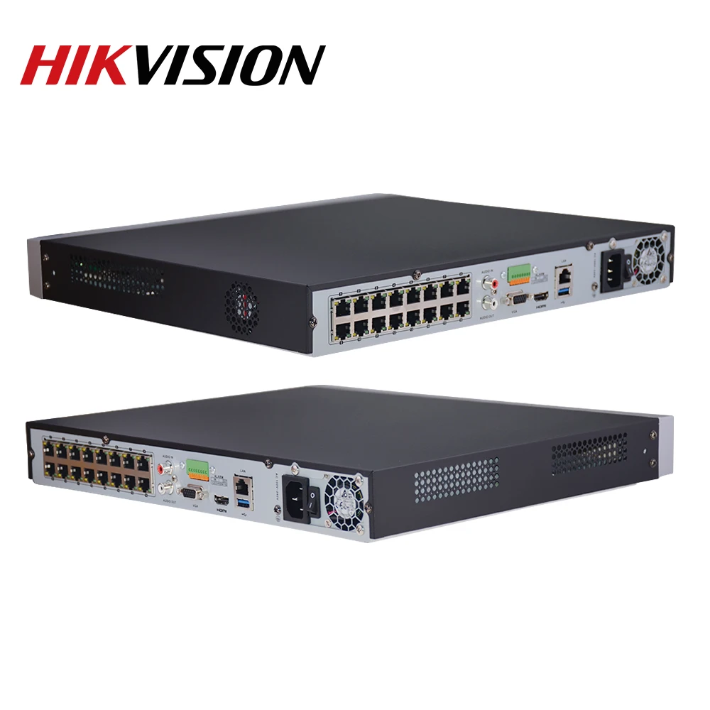 Hikvision POE NVR DS-7616NI-I2/16 P 16CH H.265 12mp POE NVR для ip-камеры поддержка двухсторонней аудио HIK-CONNECT