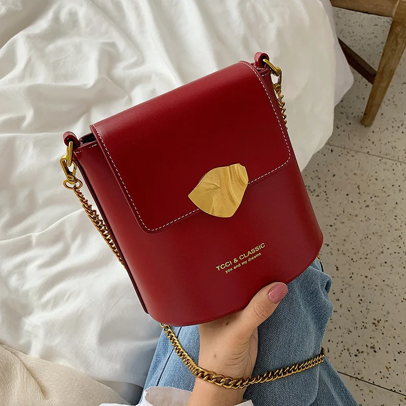 

Female Lock Crossbody Bag For Women 2019 Quality PU Leather Luxury Handbag Designer Sac Main Ladies Chain Shoulder Messenger Bag