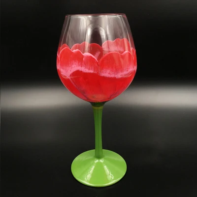 Бокал для вина с цветным рисунком, хрустальный бокал для шампанского, бокал для красного вина, бокалы для водки, бокалы для бара, отеля, вечерние стаканы для напитков - Цвет: 75x160mm