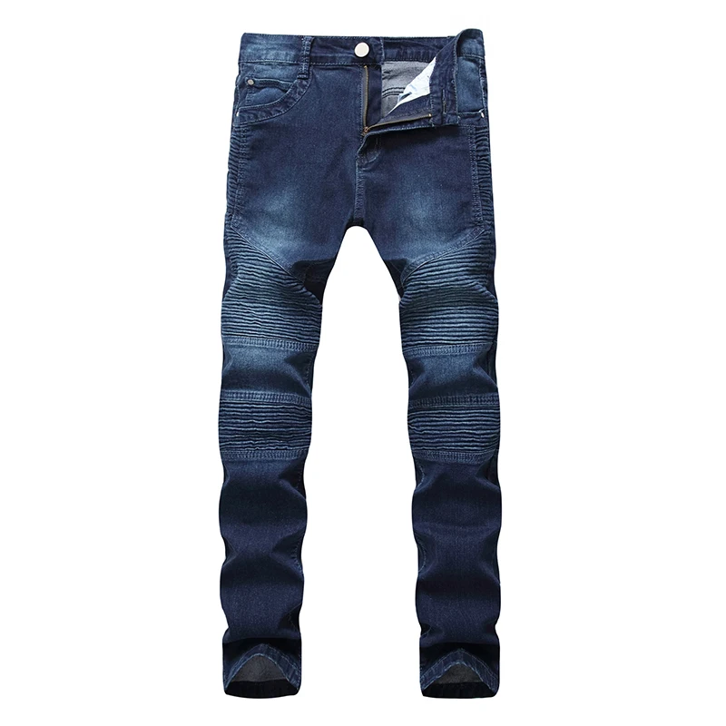 Gersri мужские джинсы 100% хлопок дизайн байкерские джинсы обтягивающие повседневные джинсы для мужчин Высокое качество Новое поступление