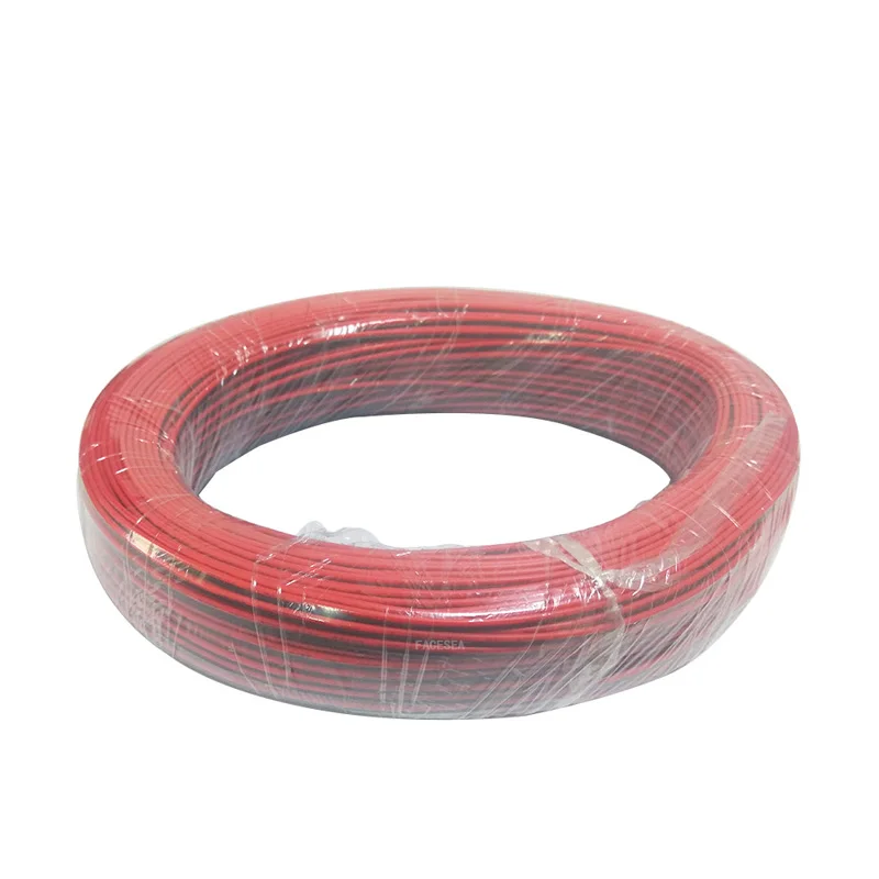 200 м 18awg 20awg 22awg 2pin провод удлинительного кабеля Шнур красные, черные для светодиодные ленты один цвет 3528 5050