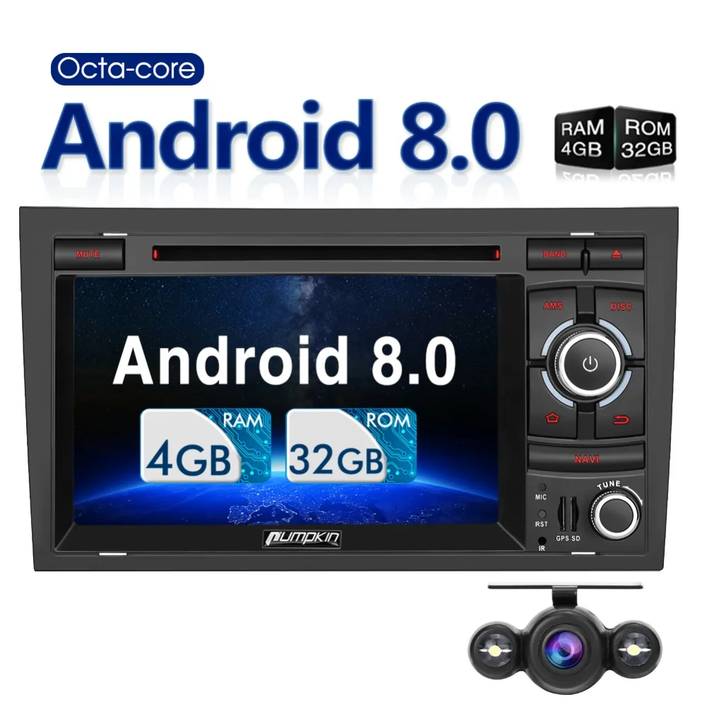 Flash Deal Pumpkin Octa-core 4G+32G Stereo 2Din Android 8.0 Car Audio Radio GPS Navigation Car Multimedia DVD Player For Audi A4 2003-2008 0 Flash Deal Pumpkin Octa-core 4G+32G Stereo 2Din Android 8.0 Car Audio Radio GPS Navigation Car Multimedia DVD Player For Audi A4 2003-2008 0