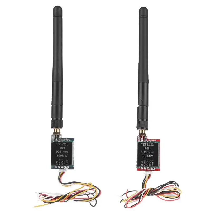 

Mini Video Sender TX526 5.8G 48CH 25MW/200MW/600MW Switchable AV Wireless FPV Transmitter RP-SMA Female For FPV Multicopter