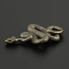 Brass Snake Key Ring Boa Key chain Outdoor Small Accessories DIY White Snake Car Hanging ► Photo 2/6
