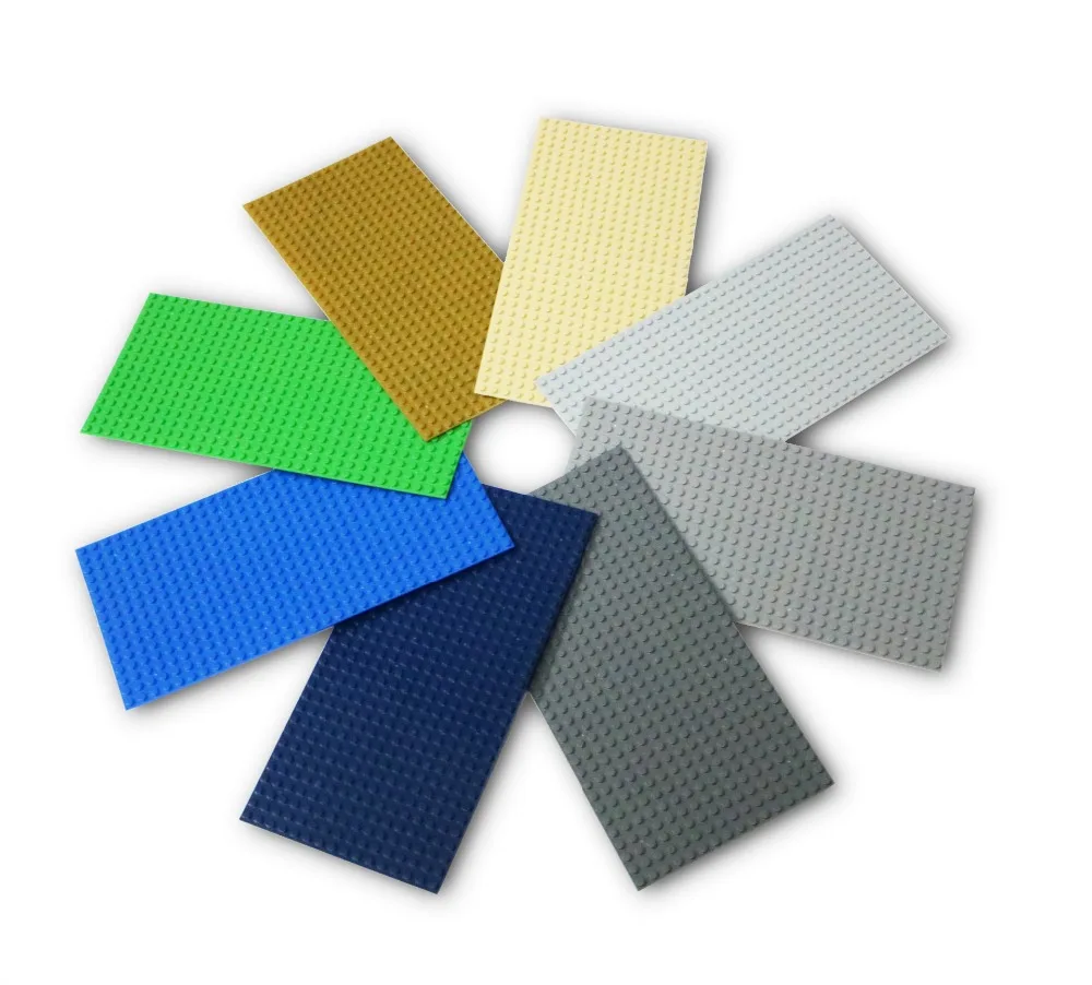 22 색상 항목 3857 MOC 도시 거리 DIY 빌딩 블록 용 베이스 플레이트 16x32 도트