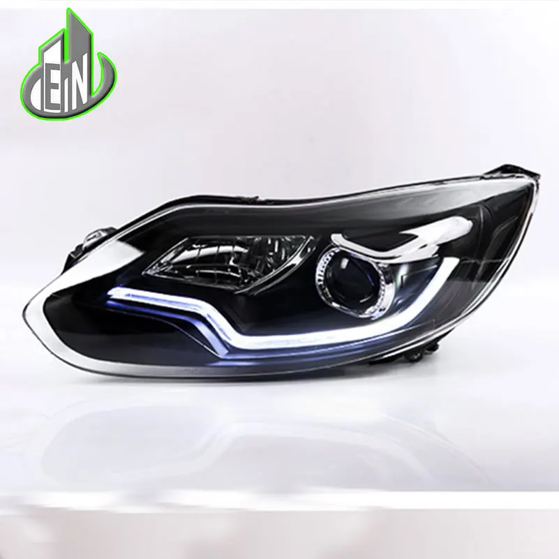 Car styling For ford Focus MK3 LED Headlights 2012 2014 LED DRL Lens