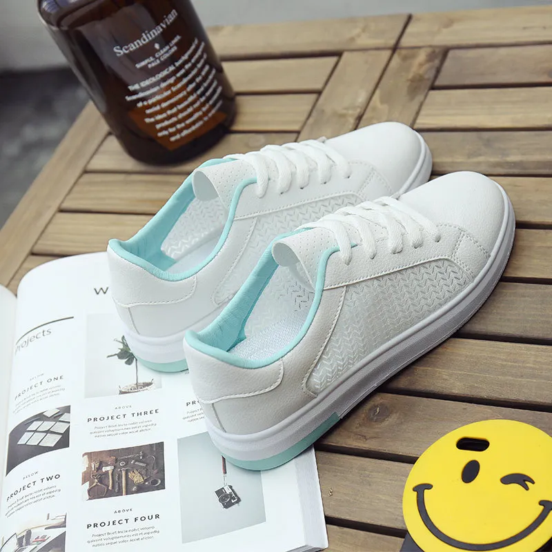 

2018 new men and women shoes Korean plate shoes students white shoes women flat bottom shoes