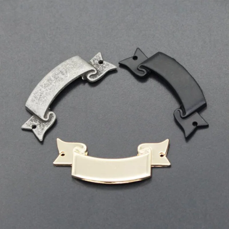

zinc alloy Embossed Metal label clothing decorative sewing tags 11mm * 35mm Irregular shape custom metal label for bags