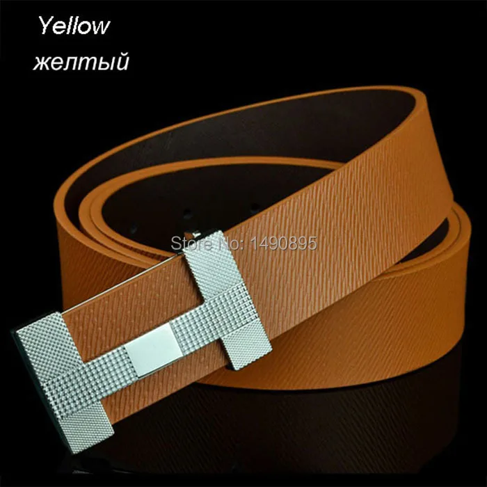 Brand Belts with H Letter Buckle Belt 