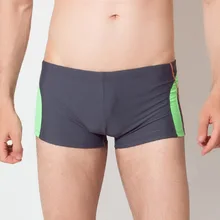 Новинка, мужские сексуальные плавки, высокая эластичность, низкая талия, пэтчворк, быстросохнущие, Горячая весна, пляжные плавки