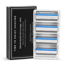 Qshave Черный Человек-паук ручная бритва Германия X5 Лезвие fit Quattro Титан