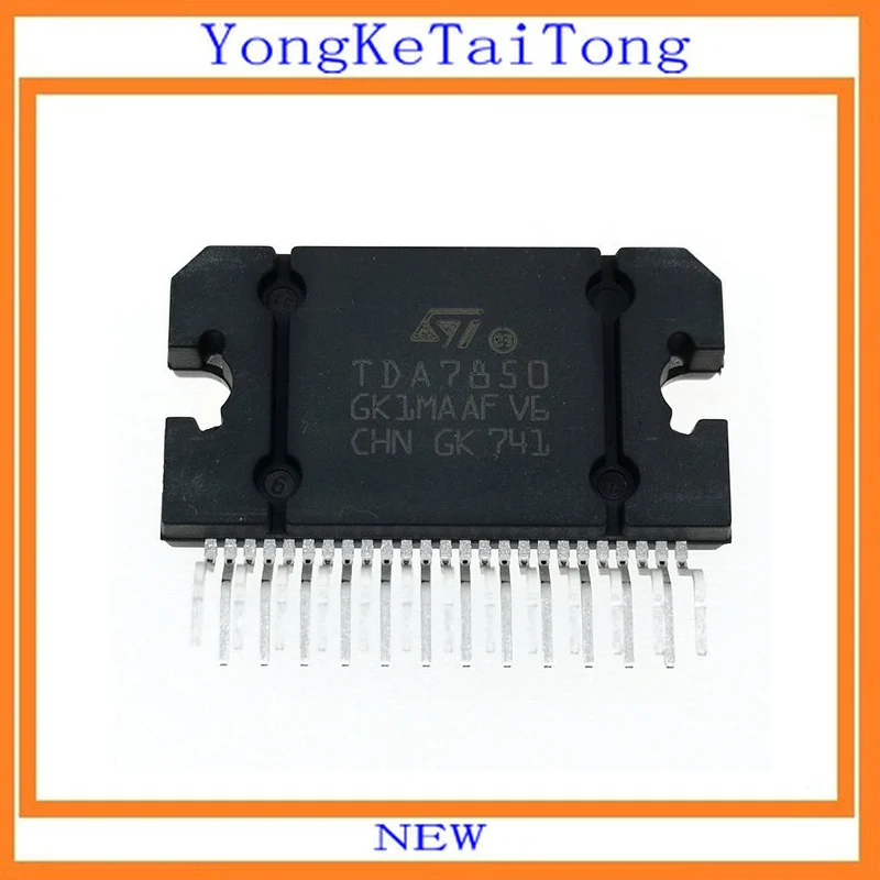 

10PCS/LOT TDA7850 7850 ZIP25 4x50W MOSFET quad bridge power amplifier plus HSD