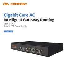 Comfast Gigabit AC Wi-fi Балансировка нагрузки шлюз маршрутизация ядро шлюз+ 4 порта poe коммутатор мульти Wan Wi fi роуминг маршрутизатор переменного тока