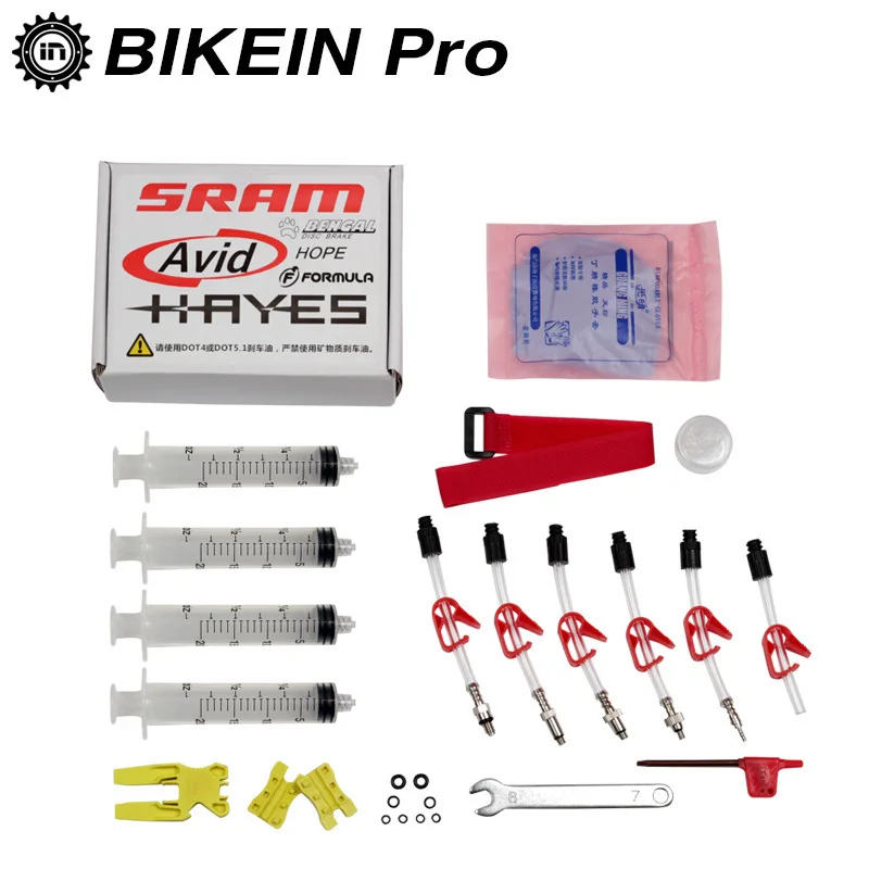 BIKEIN Bicycle Brake DOT Oil Bleed Kit Tools For Formula Sram Avid