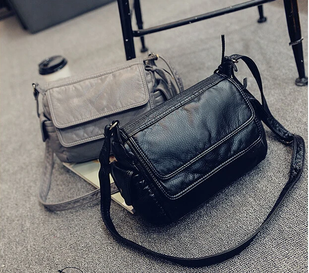 2017 fashion women's small handbag casual shoulder messenger small bag female handbag black/gray j-895