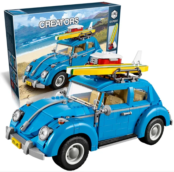 

lepin technic creator 21002 MINI Cooper 21003 Volkswagen T1  Beetle  City Car   high Convertible Model  Build Blocks Bricks Toy