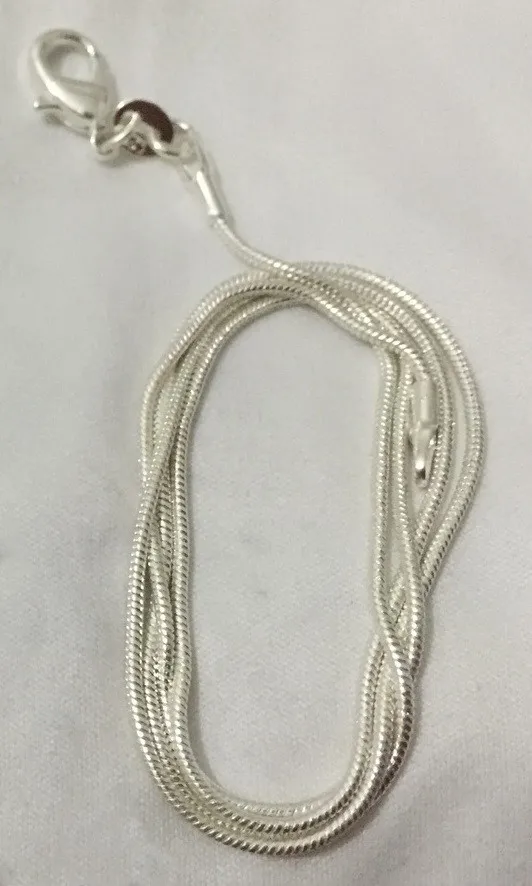 silver color snake chain