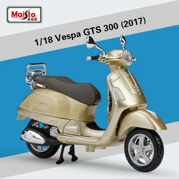 

1Pcs Maisto 1:18 Vespa Scooters Motorbike Diecast Metal Model Sport City Motorcycle Model For Collectible Gift