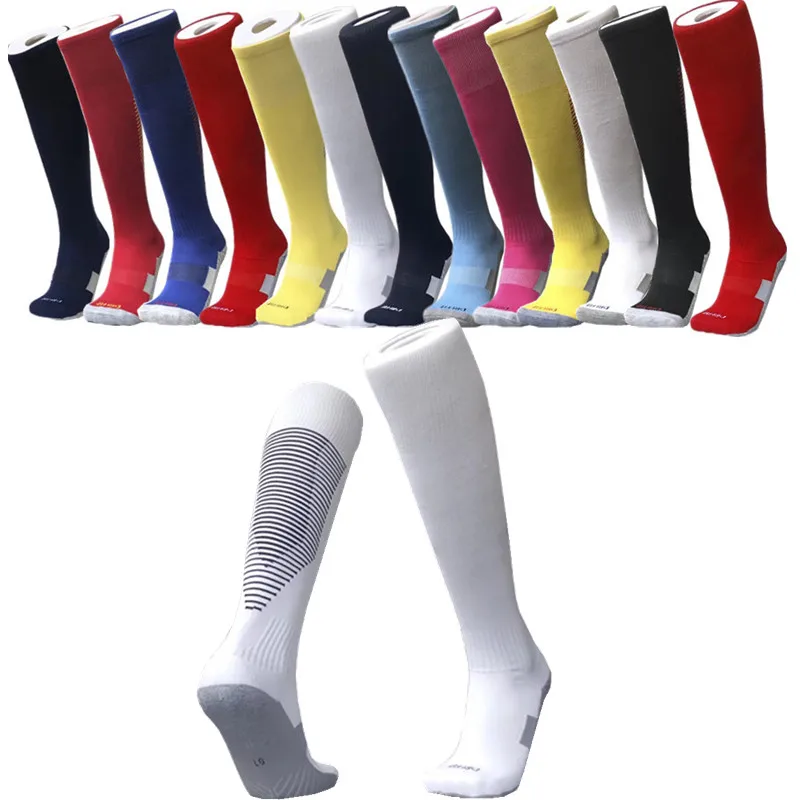 Унисекс для детей и взрослых колено высокие спортивные футбольные носки, нижняя сжатия спортивные футбольные носки og-05