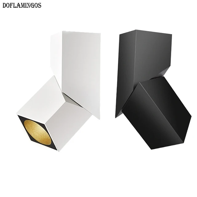 Us 31 27 8 Off 2019 New Fashion Art Cube Ceiling Surface Mounted Ra93 7w 12w 15w Cree Led Downlight Light Adjustable Irradiation Angle In Spotlights