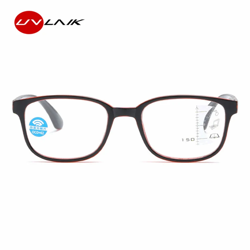 UVLAIK, анти-синий светильник, очки для чтения, для мужчин, прогрессивные многофокальные очки, для женщин, близкий дальний прицел, диоптрийные очки для чтения