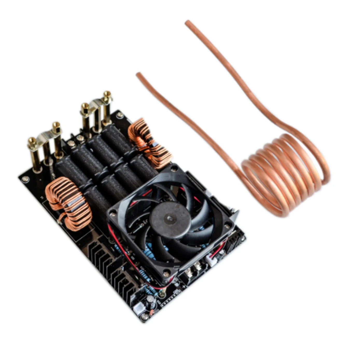 

DC 12-40V 50A 1KW High Voltage Generator High Frequency Low Voltage ZVS Induction Heater 1000W Board With Coil for Melt Metals