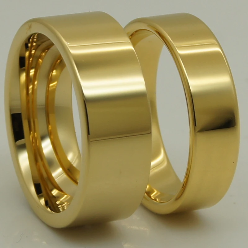 8mm-width-men-women-forever-classic-simple-pipe-cut-couple-champagne ...