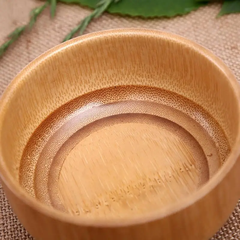 Китайская бамбуковая миска круглая экологическая специя натуральный ручная работа миска из дерева 4 дюйма