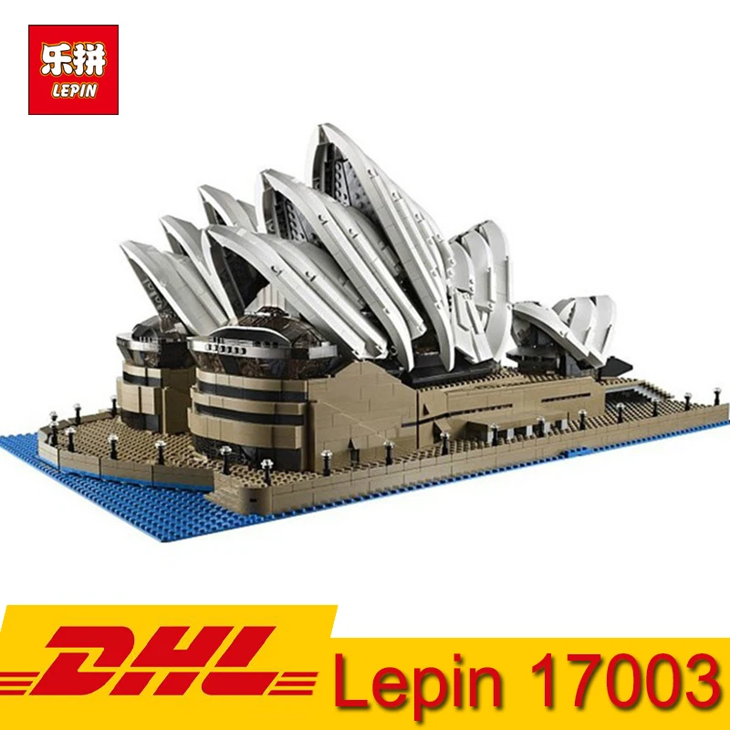 

(In stock)Lepin 17003 2989Pcs Famous Building Sydney Opera House Model Blocks Children Toy Compatible LegoING 10222