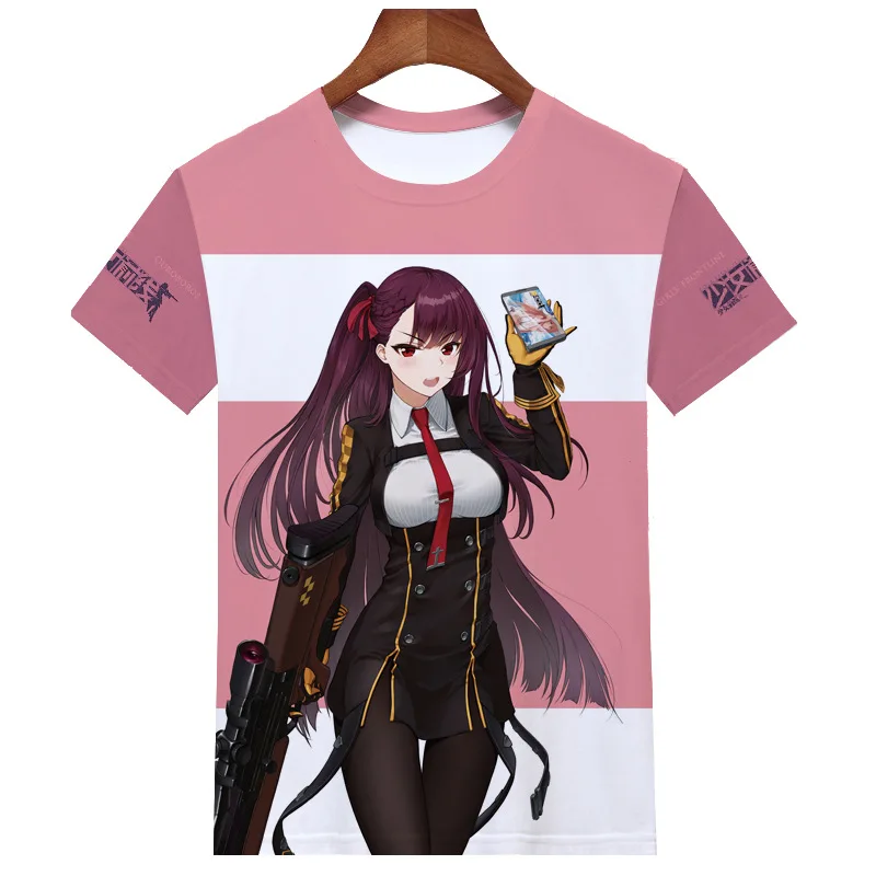 

Girls Frontline 3D Printed T-shirt Cosplay Costume Summer Men Women Fashion Casual Tshirts Short Sleeve Tees Streetwear