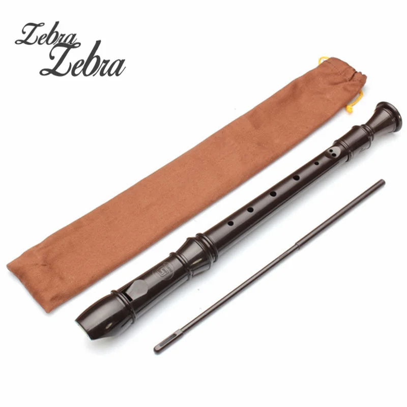 

Zebra 8 Holes Brown Musical Instrument SRG-405 German Soprano Recorder Flute Student Beginner Flute For Kid Gift Present