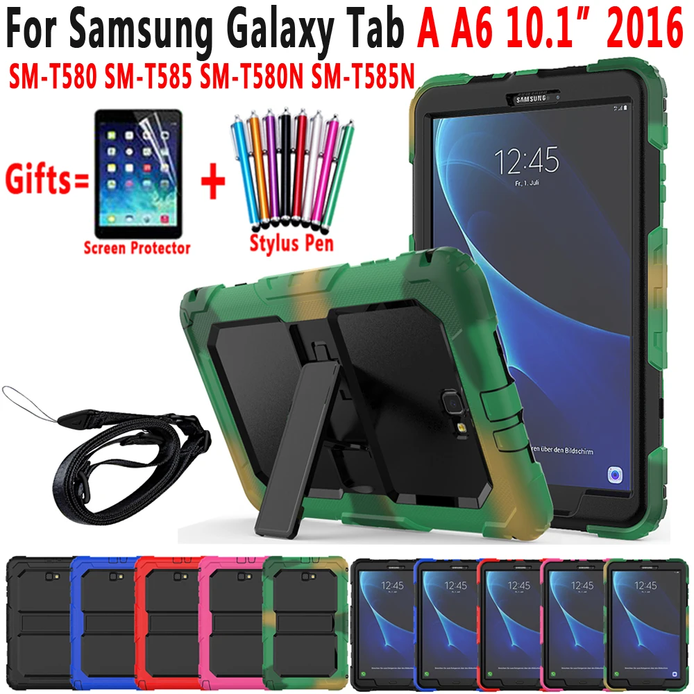 Детский защитный силиконовый чехол для Samsung Galaxy Tab A A6 10 1 2016 T580 T585 T580N T585N SM +