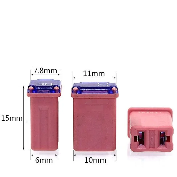 Micro M Rectangle Fuse Mini Size Automotive Car Fuse 15A 20A 25A 30A 40A For Ford Levin Toyota HYUNDAI LINCOLN shhworldsea car fuses kit