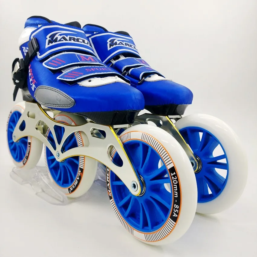 Оригинальный Маркус 3*120 мм конькобежный спорт обувь профессиональные взрослый ребенок роликовые коньки с 120 мм колеса роликовые коньки