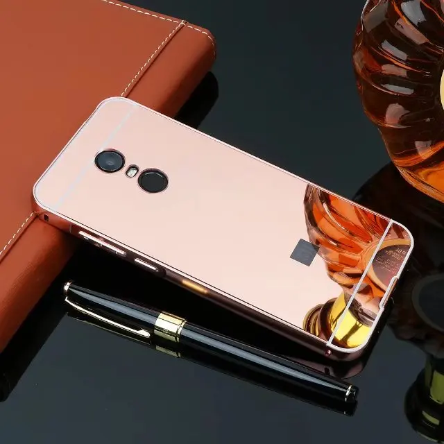 Металлический Чехол-светильник для Xiaomi Redmi 5 Plus Ultra с рамкой из алюминиевого сплава, зеркальный чехол для Xiaomi Redmi Примечание 5A Pro Prime