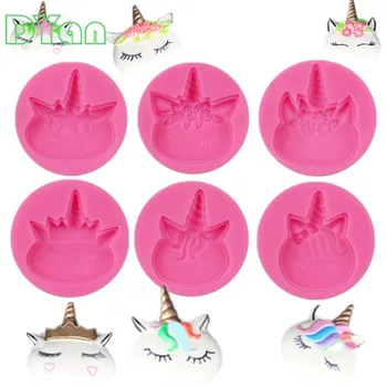 

Unicorn Expression Baking Silicone Mold Cake Decoration DIY Fondant 3D Silicone Mold Chocolate Mold A1735