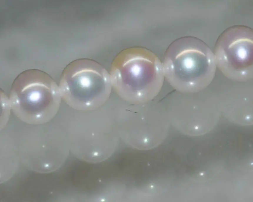 

Free Shipping >>>>>9-10MM AAA+ PERFECT WHITE SOUTH SEA ROUND PEARL LOOSE BEADS 17.5