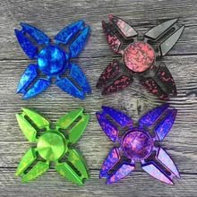 Мода четыре угла Спиннер синий черный игрушка EDC ручной Спиннер Reliever и EDC игрушки для детей и взрослых