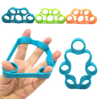 

Finger Gripper Strength Trainer Resistance Band Wrist Hand Grip Silicone Stretcher Expander Exercise Training Tool