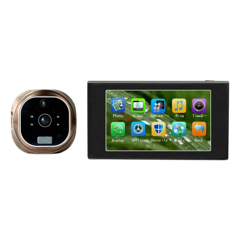 

GSM Peephole Video Doorbell with 4.7inch Touch Screen & GSM Call & Motion Detection & IR Night Vision & Anti-Damage Alarm