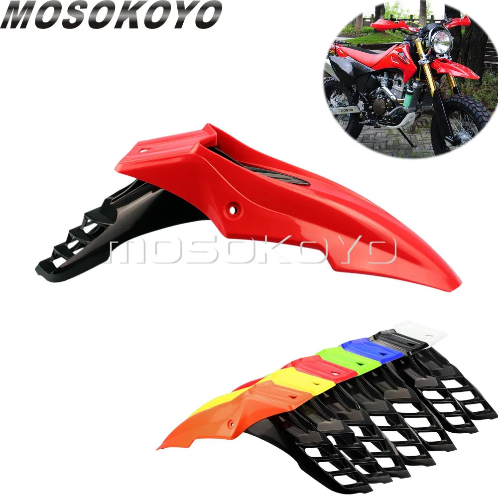 

Universal Motocross Front Fender Red+Black Dirt Bike MX Enduro Mudguard for CRF XR WR TTR KLX KLF EXC XCF RM SMR