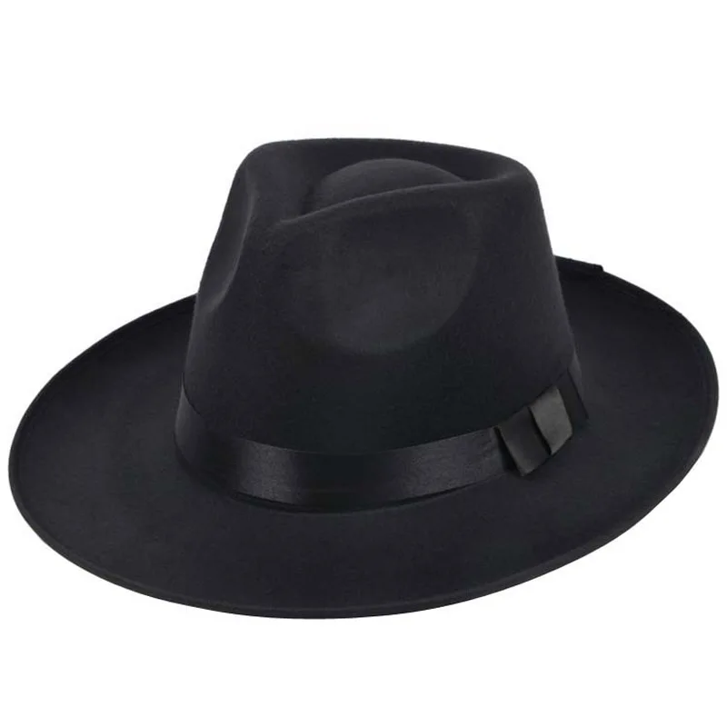 Шанхайский Тан Fedora Шляпа Трилби Ретро Гангстерская шляпа Панама Винтаж проката