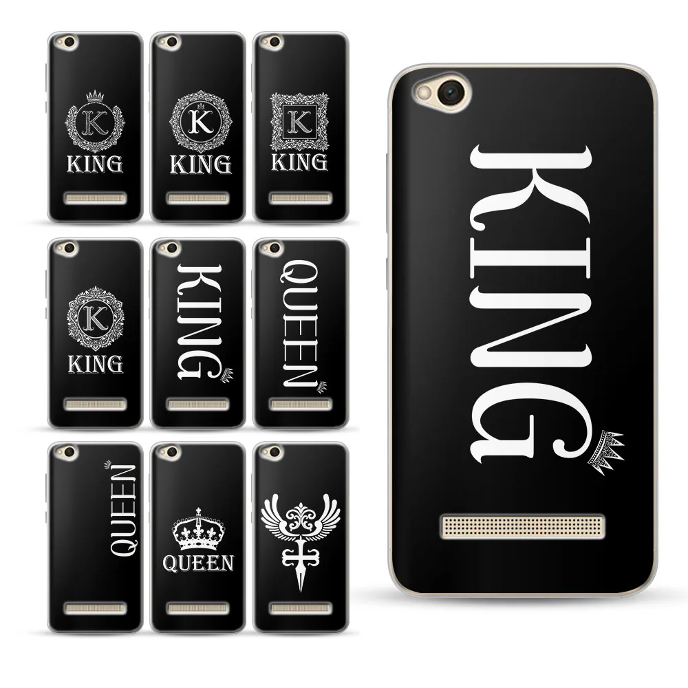 

King Queen for Xiaomi Redmi 5A Case 4X 5 5 Plus Pro Note 4 4X 5 5A 5 Plus King cases for XiaoMi Mi 8 Case Mi A1 Mi 6 5X Cover