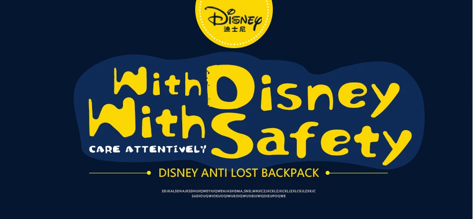 Disney малыша анти потерянный рюкзак мультфильм Anti Lost Link детей школьный поводок поводки