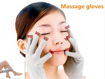 

20 pcs/set Silver conductive fiber Massage electrode gloves for TENS/EMS for therapy Hand Massager Anti-static/Anti-skid