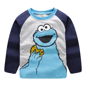 

Jumping Meters Long sleeve boys t shirts cotton baby clothes cartoon kids tees clothing fashion Toddler boys girls t shirts