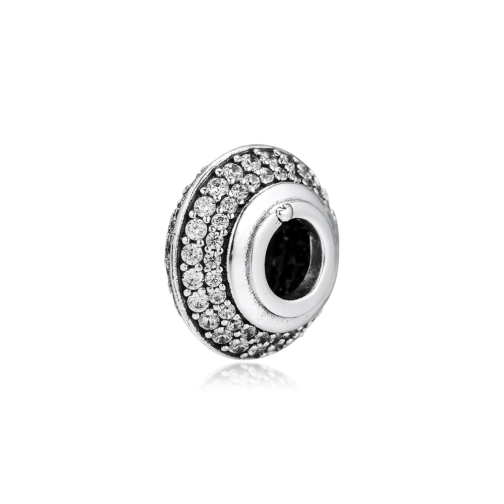 

925 Jewelry Fits Pandora Bracelets Sparkling Pave Charm Fashion Beads Original Sterling Silver Making