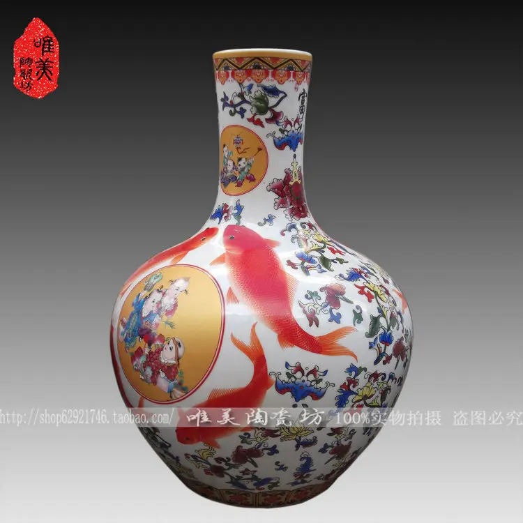 Керамика S пастели, бутылка большая напольная ваза богатый Керамика ремесла подарок