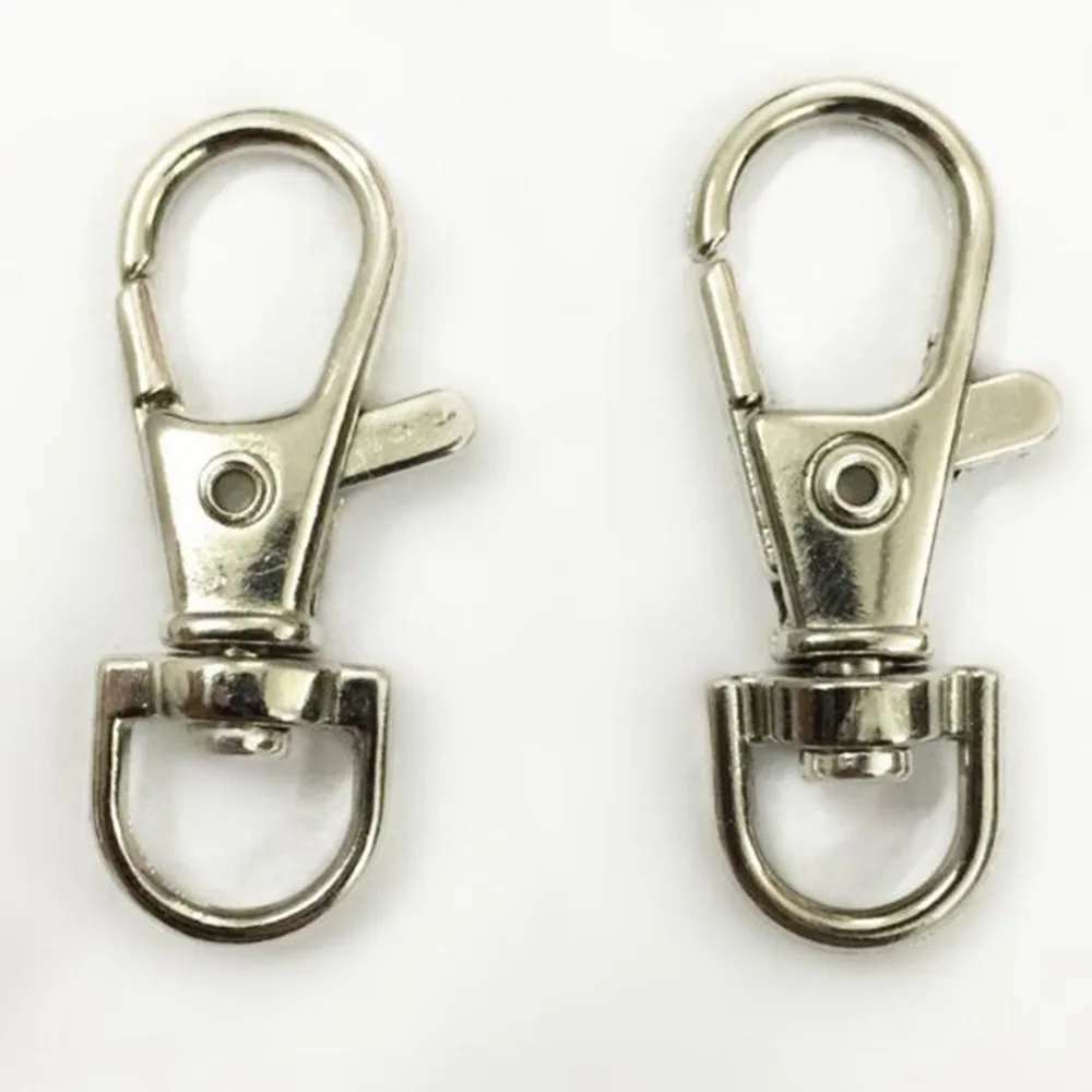 5pcs/set 38cm Stainless Steel Swivel Lobster Clasps Hooks for Key Ring