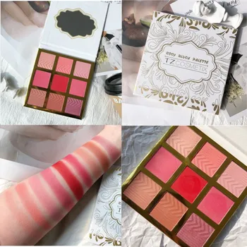 

9 Colors 2IN1 Eyeshadow&Blush Palette Shimmer Matte Glitter EyeShadow Pallete Smoky Pigment Makeup Palette Cosmetic Makeup